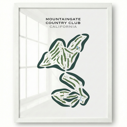 MountainGate Country Club, California - Printed Golf Course