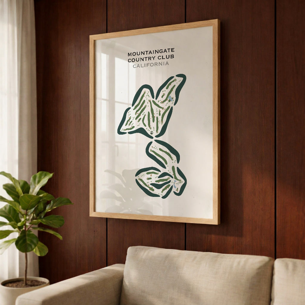 MountainGate Country Club, California - Printed Golf Course