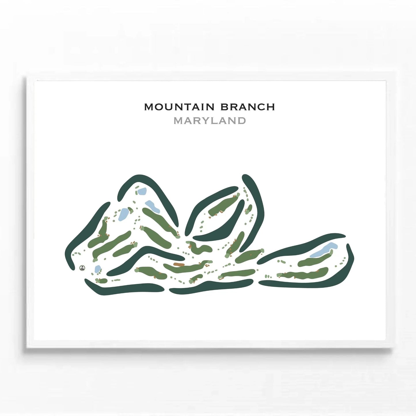 Mountain Branch, Maryland - Printed Golf Courses