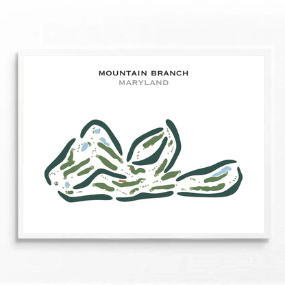 Mountain Branch, Maryland - Printed Golf Courses