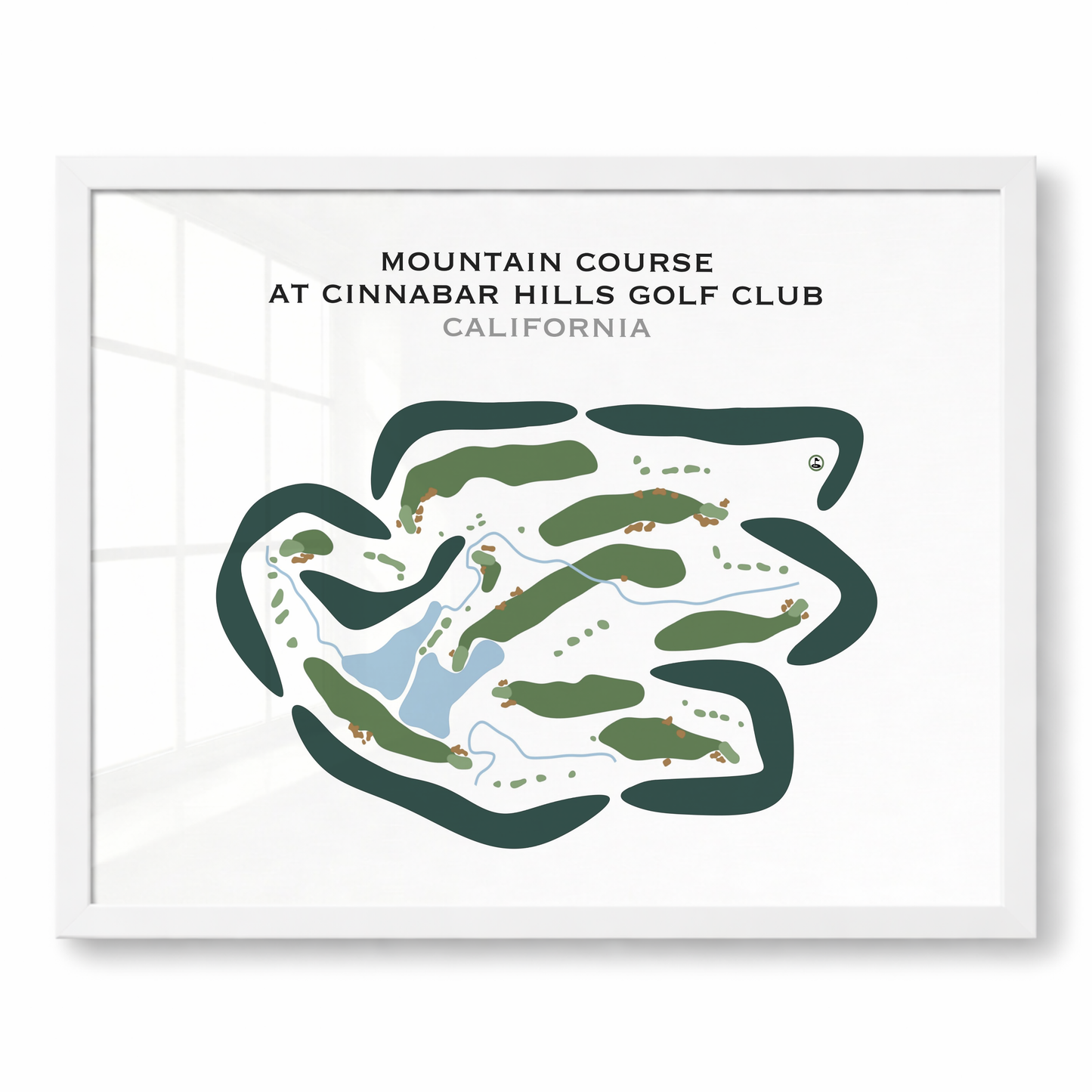 Mountain Course at Cinnabar Hills Golf Club, California - Printed Golf Courses