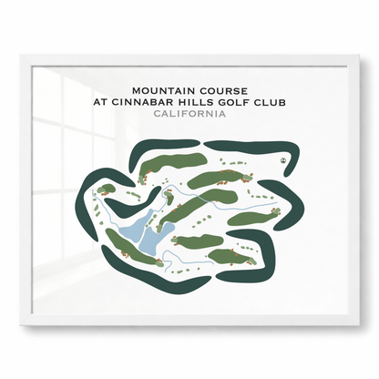 Mountain Course at Cinnabar Hills Golf Club, California - Printed Golf Courses