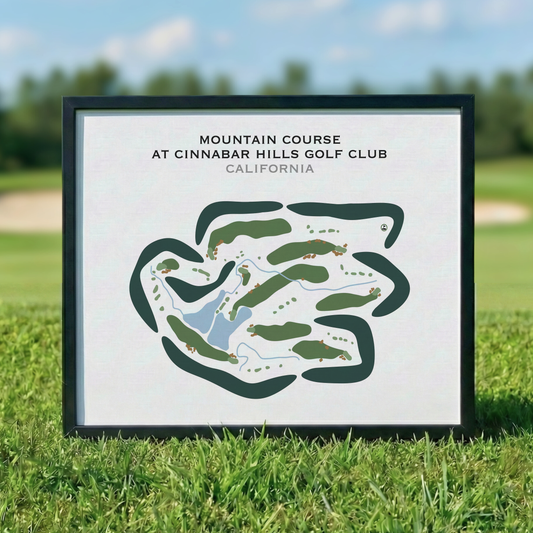 Mountain Course at Cinnabar Hills Golf Club, California - Printed Golf Courses