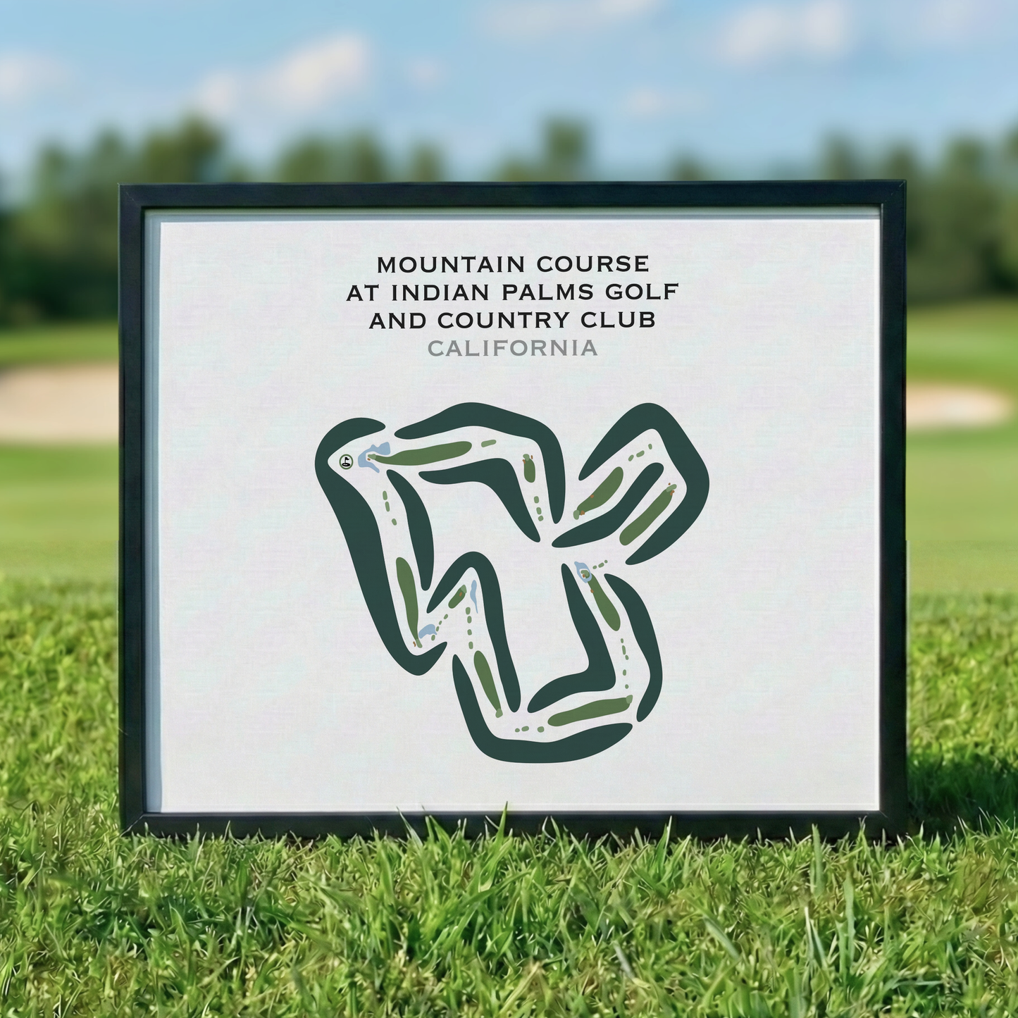 Mountain Course at Indian Palms Golf & Country Club, California - Printed Golf Courses