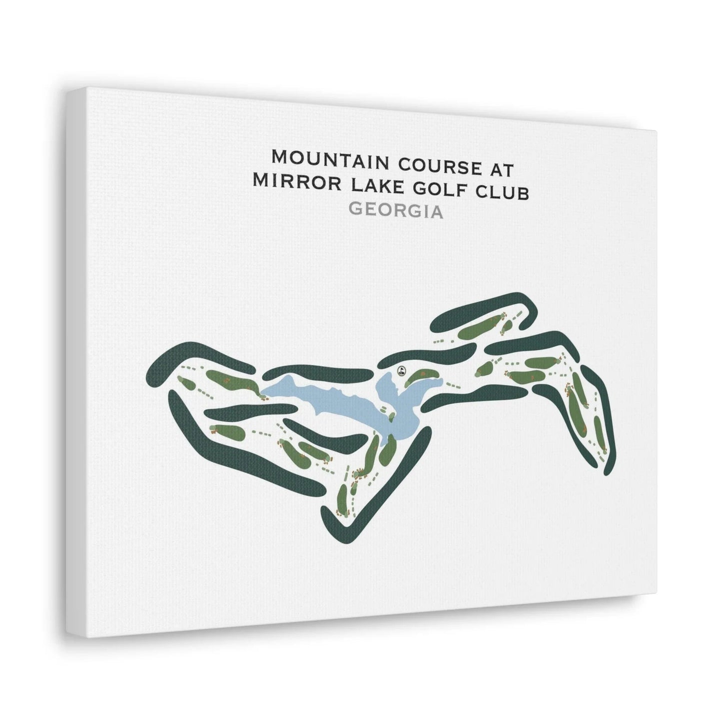 Mountain Course at Mirror Lake Golf Club, Georgia - Printed Golf Courses
