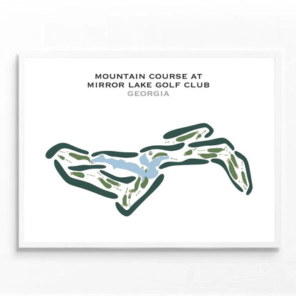 Mountain Course at Mirror Lake Golf Club, Georgia - Printed Golf Courses