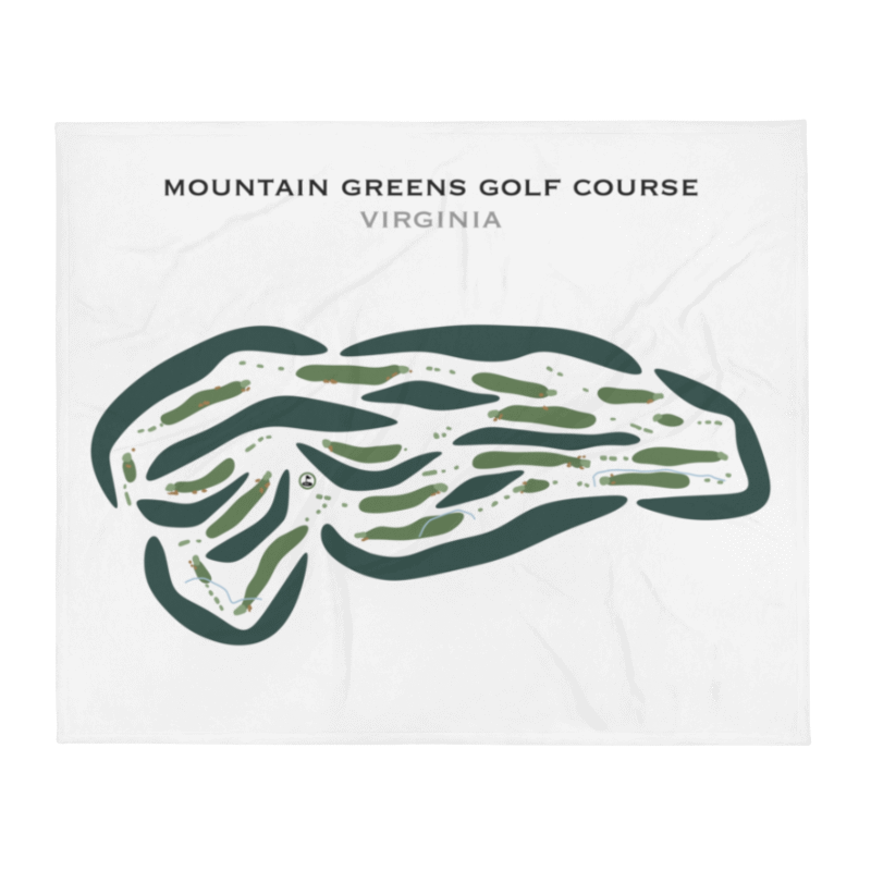 Mountain Greens Golf Course, Virginia - Printed Golf Courses