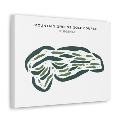 Mountain Greens Golf Course, Virginia - Printed Golf Courses