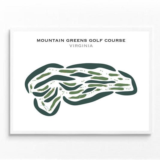 Mountain Greens Golf Course, Virginia - Printed Golf Courses