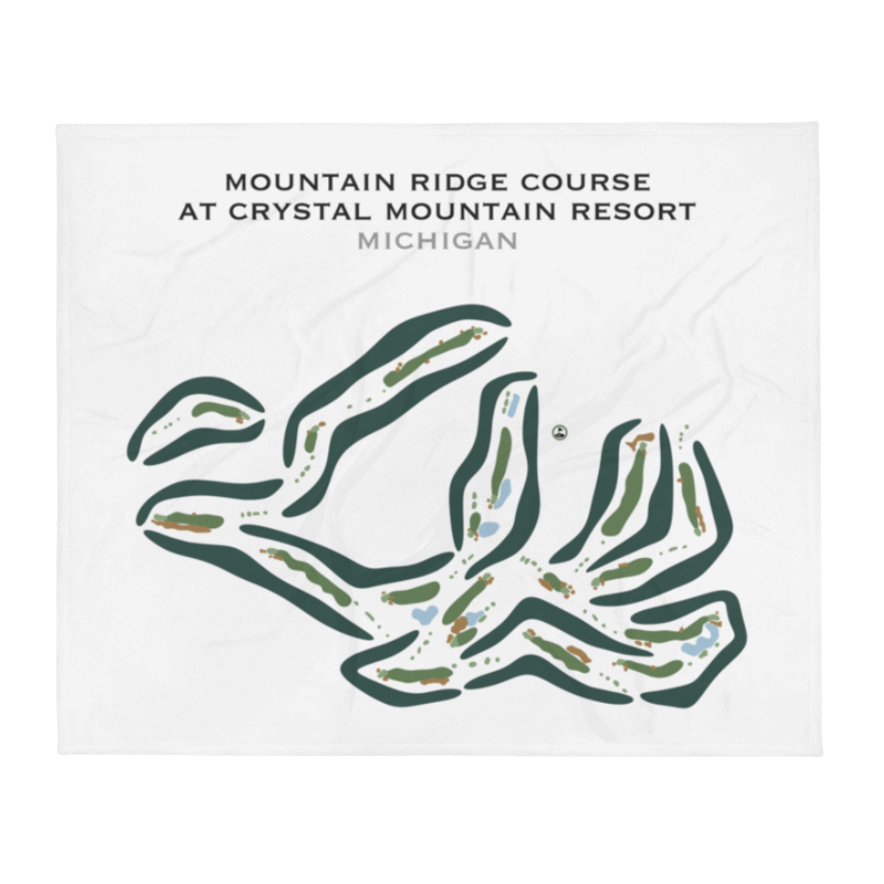 Mountain Ridge Course at Crystal Mountain Resort, Michigan - Printed Golf Courses