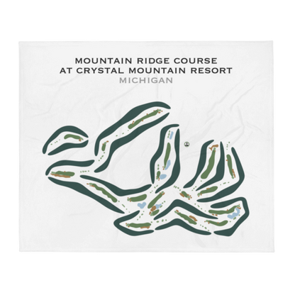 Mountain Ridge Course at Crystal Mountain Resort, Michigan - Printed Golf Courses