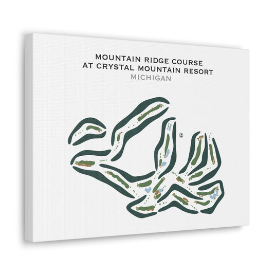 Mountain Ridge Course at Crystal Mountain Resort, Michigan - Printed Golf Courses