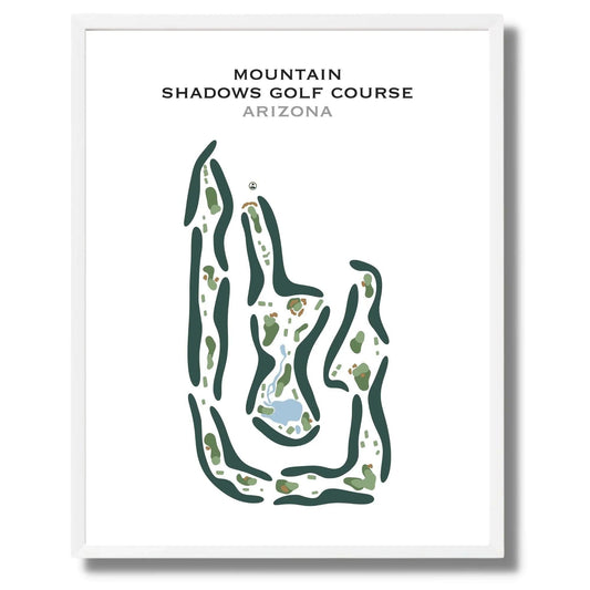 Mountain Shadows Golf Course, Arizona - Printed Golf Courses