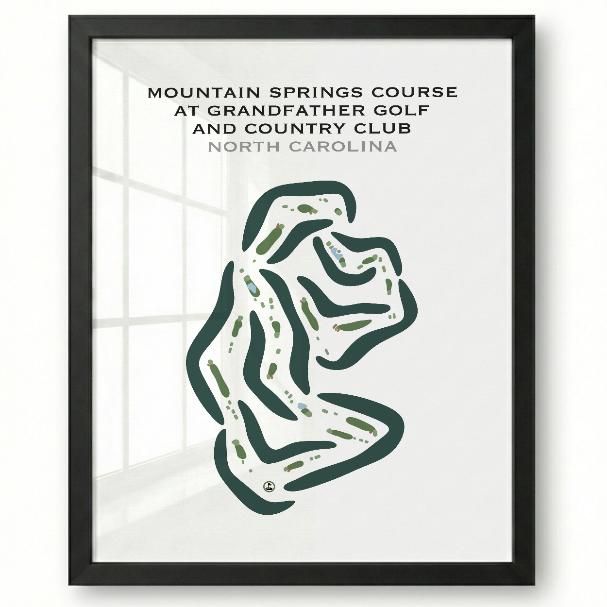 Mountain Springs Course at Grandfather Golf & Country Club, North Carolina - Printed Golf Courses