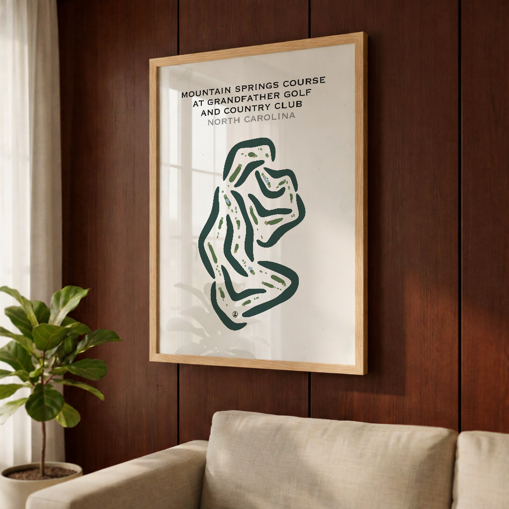 Mountain Springs Course at Grandfather Golf & Country Club, North Carolina - Printed Golf Courses