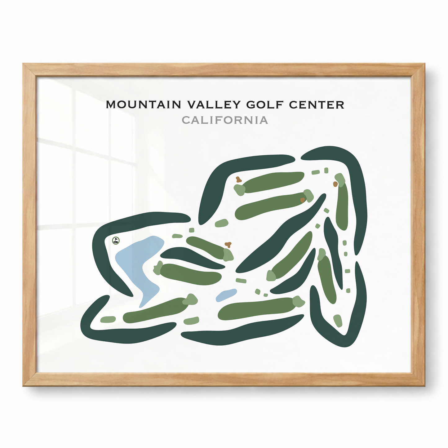 Mountain Valley Golf Center, California - Printed Golf Courses