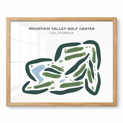 Mountain Valley Golf Center, California - Printed Golf Courses