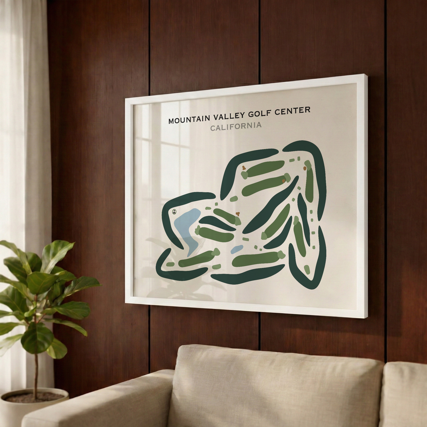 Mountain Valley Golf Center, California - Printed Golf Courses