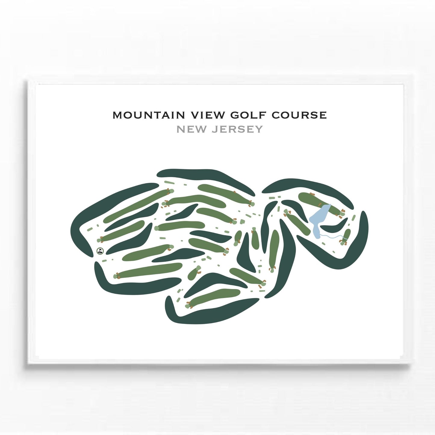 Mountain View Golf Course, New Jersey - Printed Golf Courses
