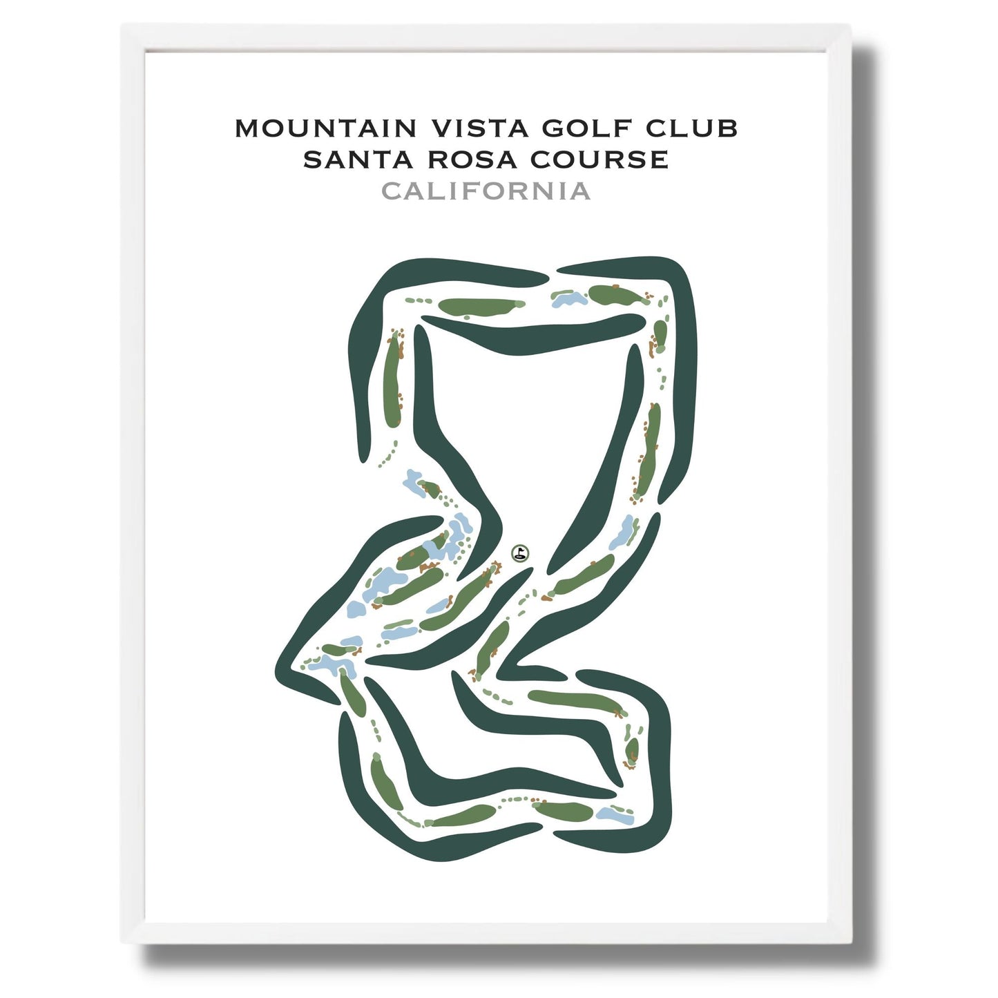 Mountain Vista Golf Club - Santa Rosa Course, California - Printed Golf Courses