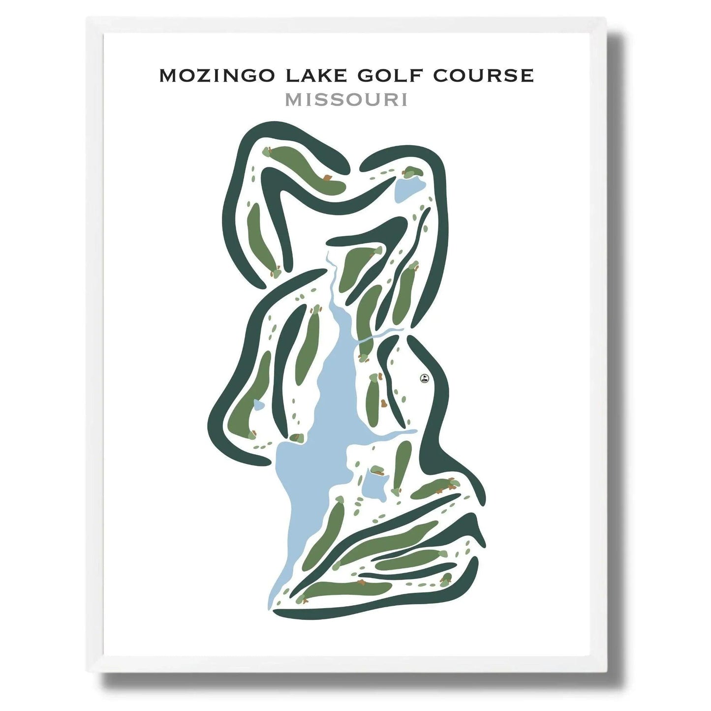 Mozingo Lake Golf Course, Missouri - Printed Golf Courses
