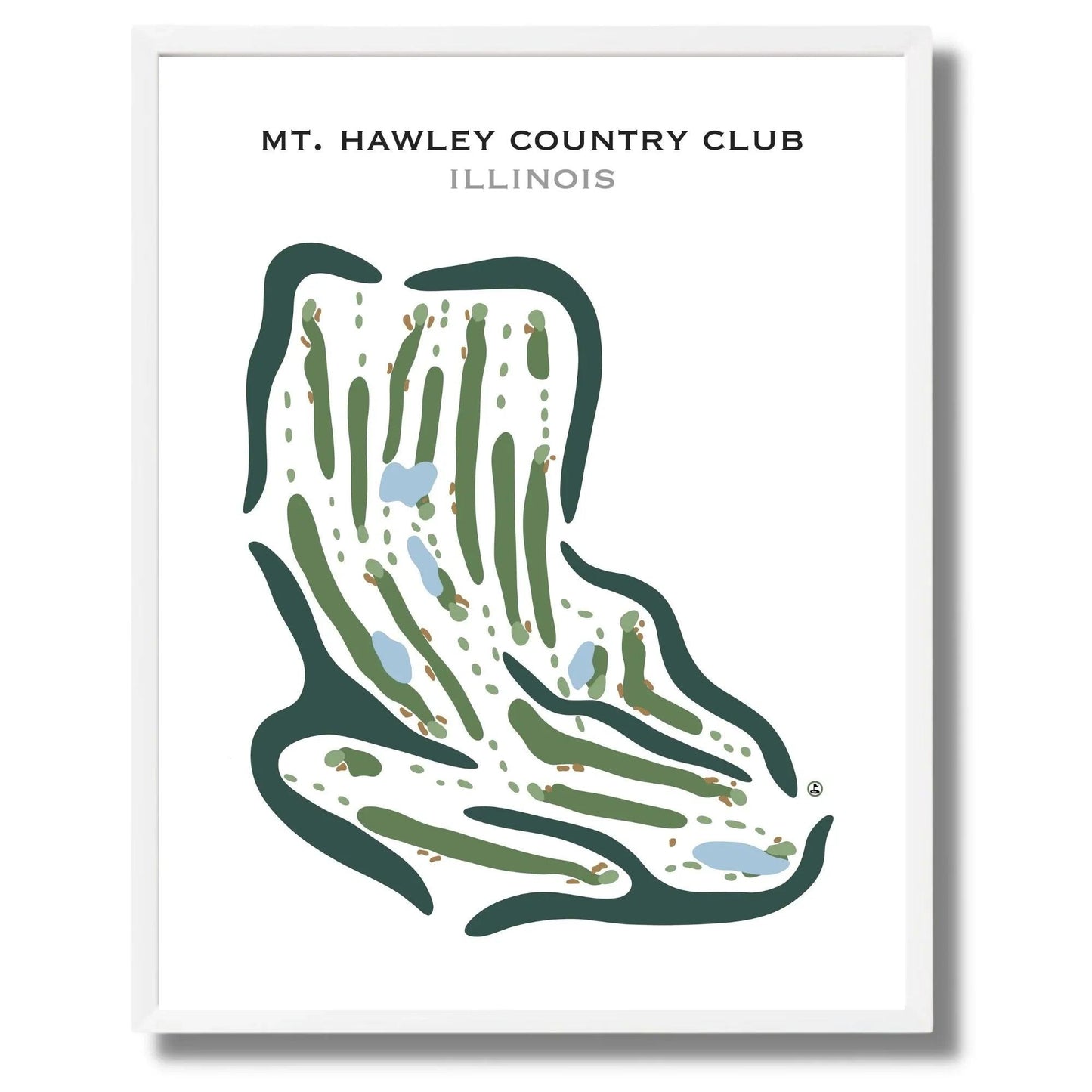 Mt. Hawley Country Club, Illinois - Printed Golf Courses