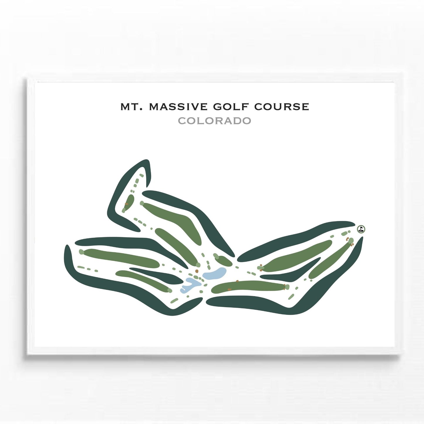 Mt. Massive Golf Course, Colorado - Printed Golf Courses