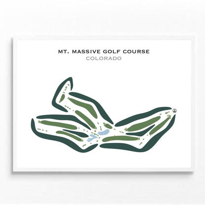 Mt. Massive Golf Course, Colorado - Printed Golf Courses