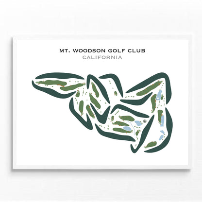 Mt. Woodson Golf Club, California - Printed Golf Courses