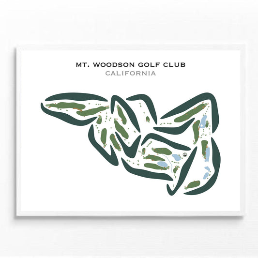 Mt. Woodson Golf Club, California - Printed Golf Courses