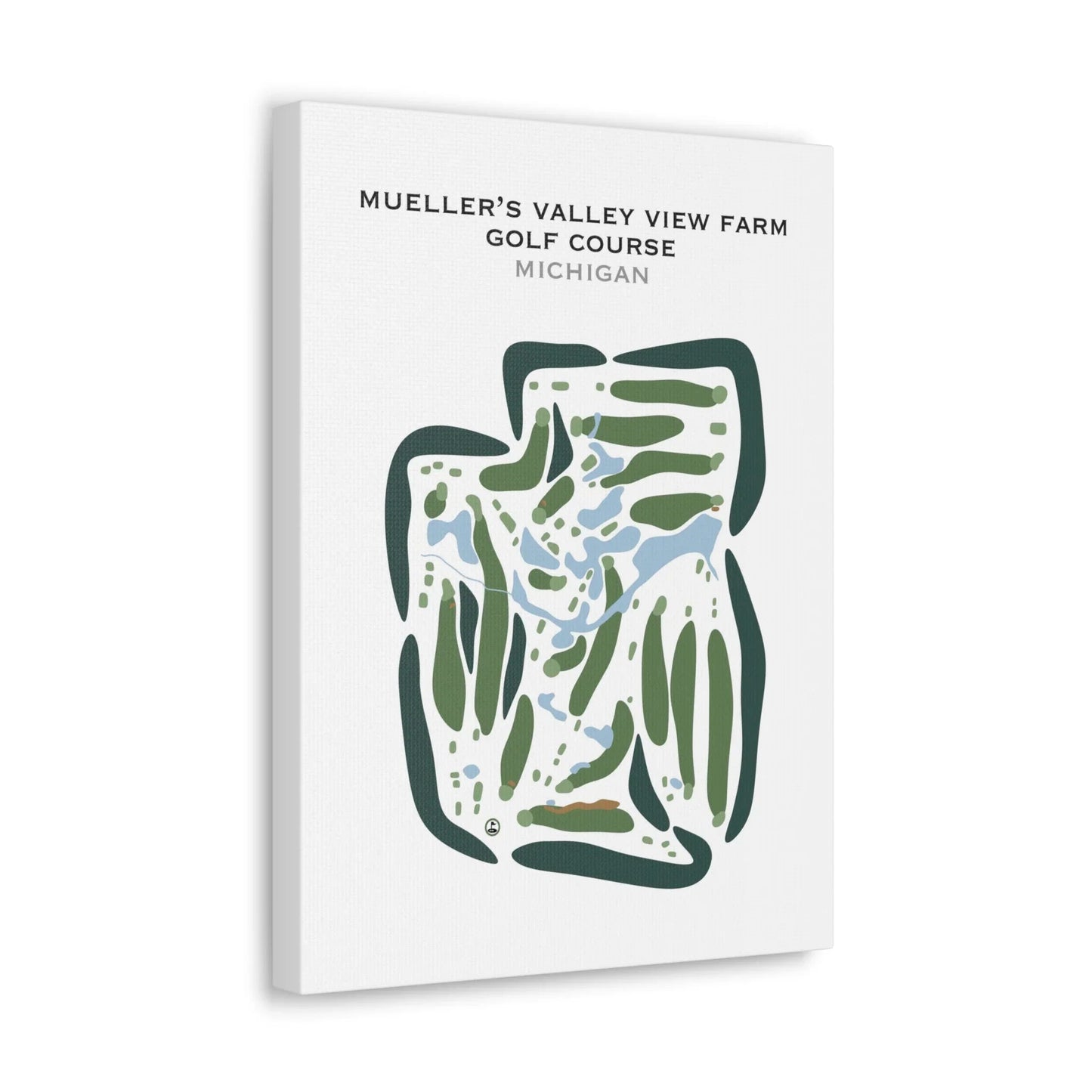 Mueller's Valley View Farm Golf Course, Michigan - Printed Golf Courses