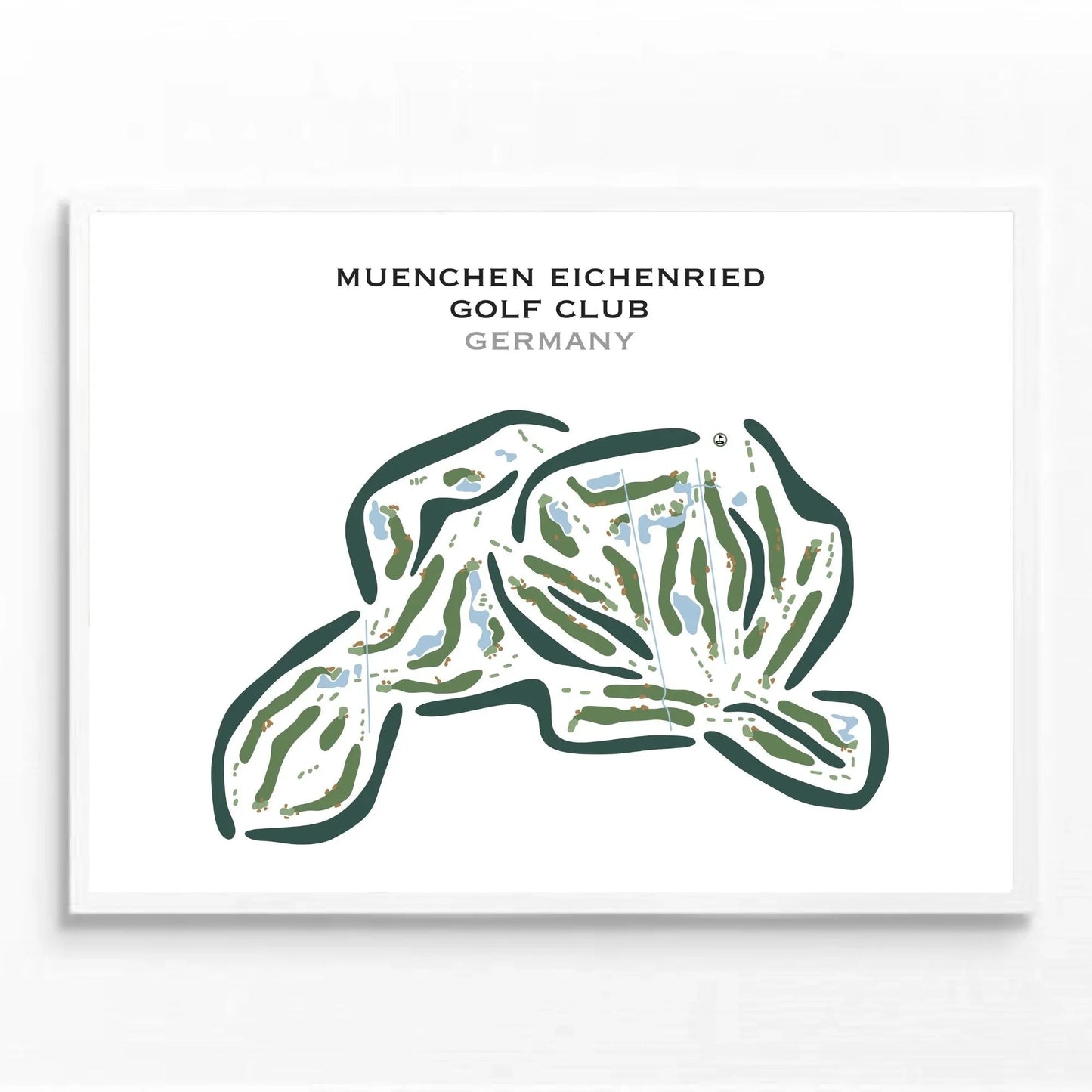 Muenchen Eichenried Golf Club, Germany - Printed Golf Courses
