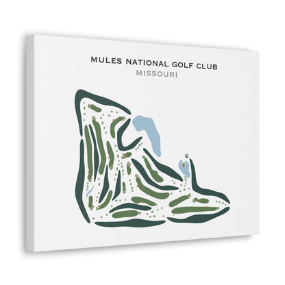 Mules National Golf Club, Missouri - Printed Golf Courses
