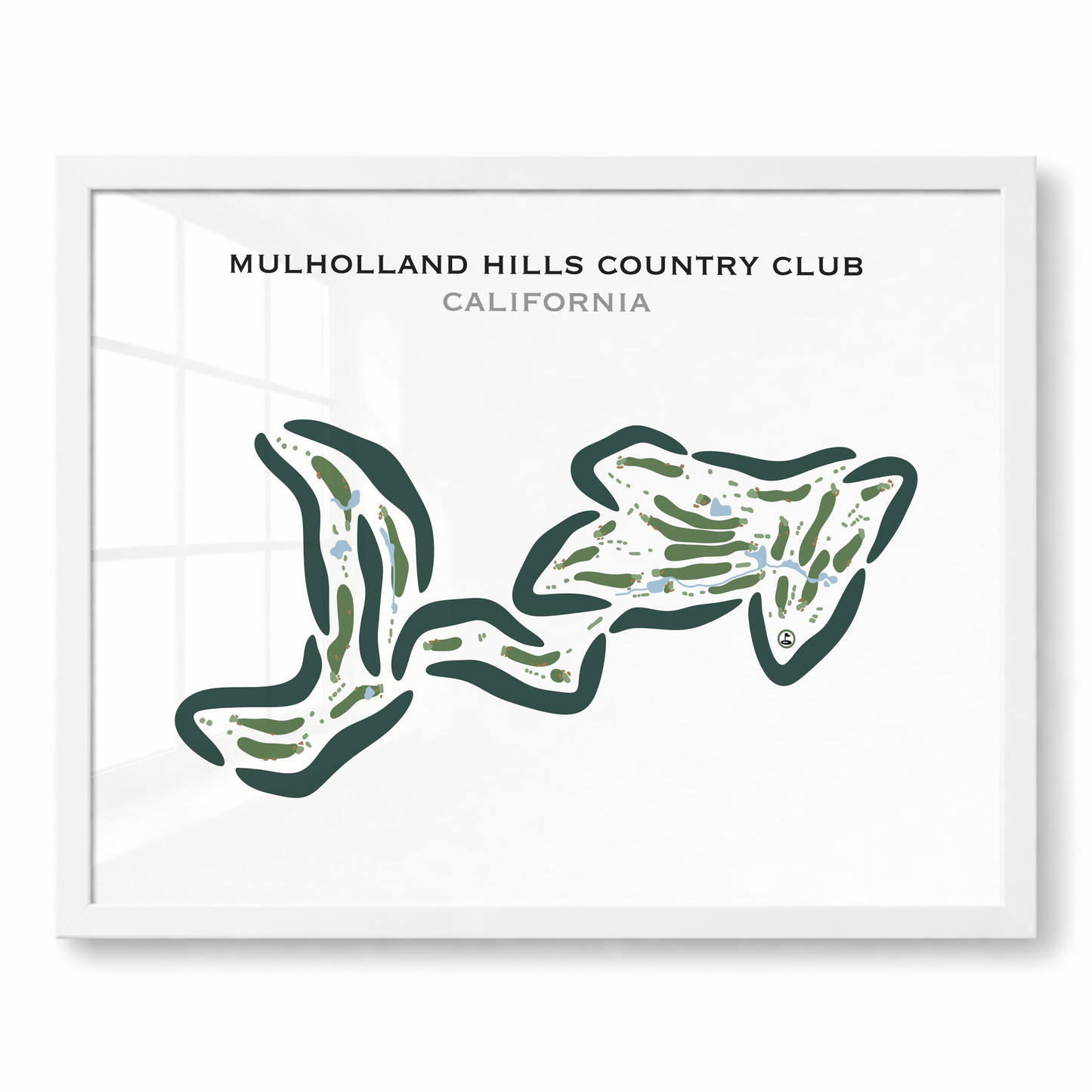 Mulholland Hills Country Club, California - Printed Golf Courses