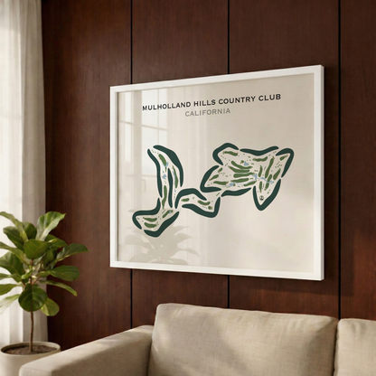 Mulholland Hills Country Club, California - Printed Golf Courses