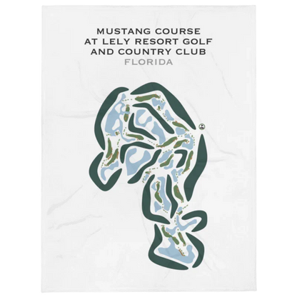 Mustang Course at Lely Resort Golf & Country Club, Florida - Printed Golf Courses