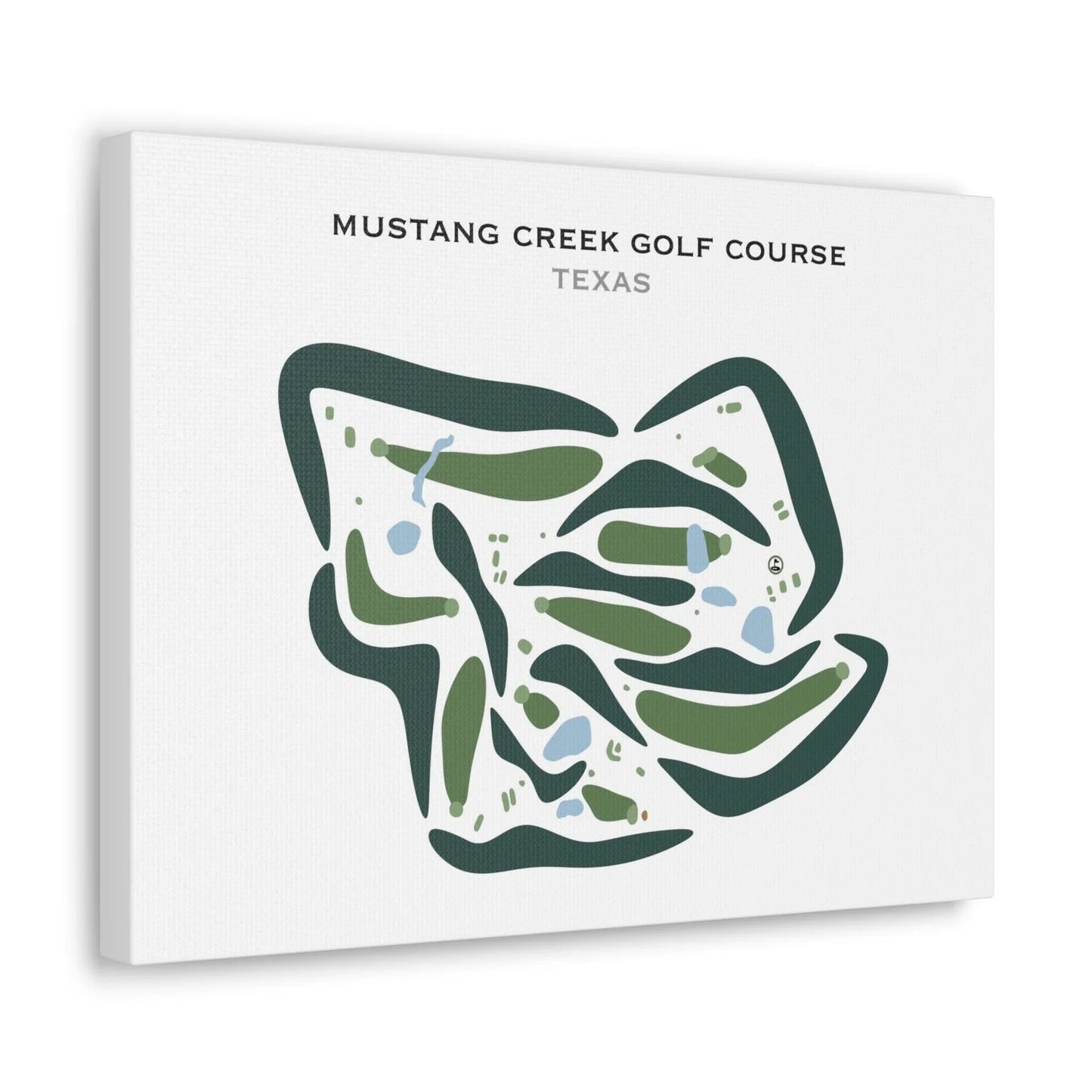 Mustang Creek Golf Course, Texas - Printed Golf Courses
