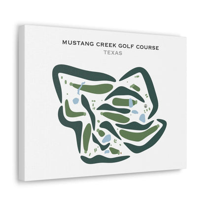 Mustang Creek Golf Course, Texas - Printed Golf Courses
