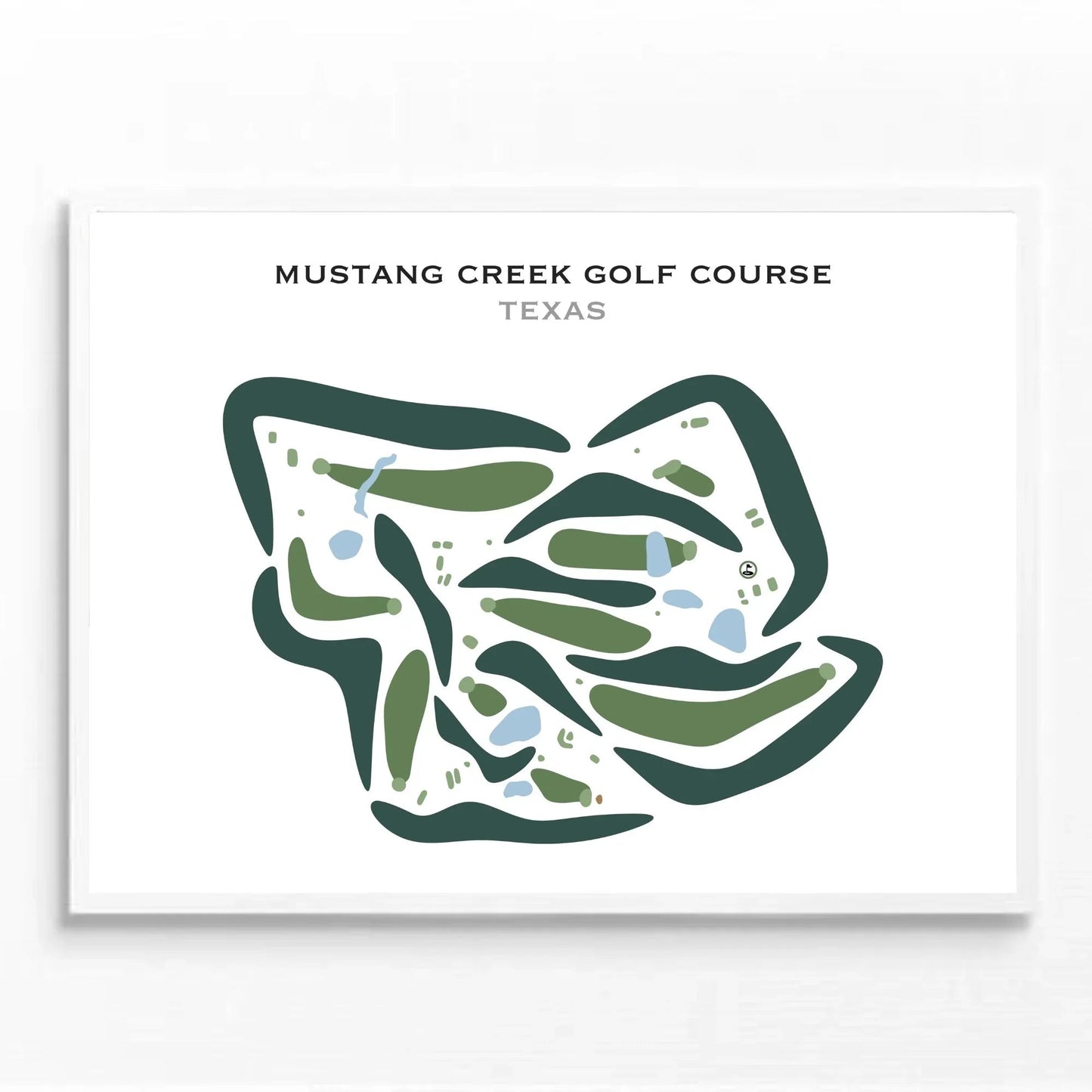 Mustang Creek Golf Course, Texas - Printed Golf Courses