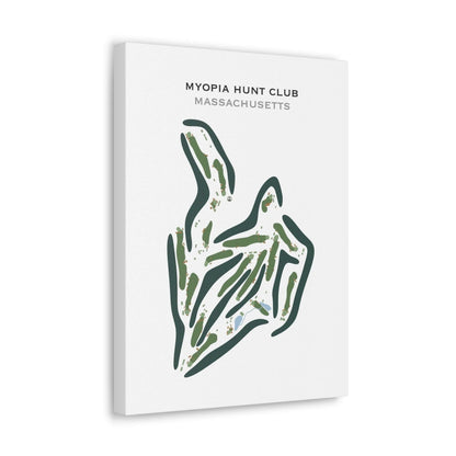 Myopia Hunt Club, Massachusetts - Printed Golf Course