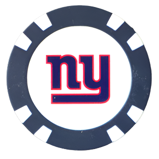 Officially Licensed New York Giants Poker Chip Ball Marker