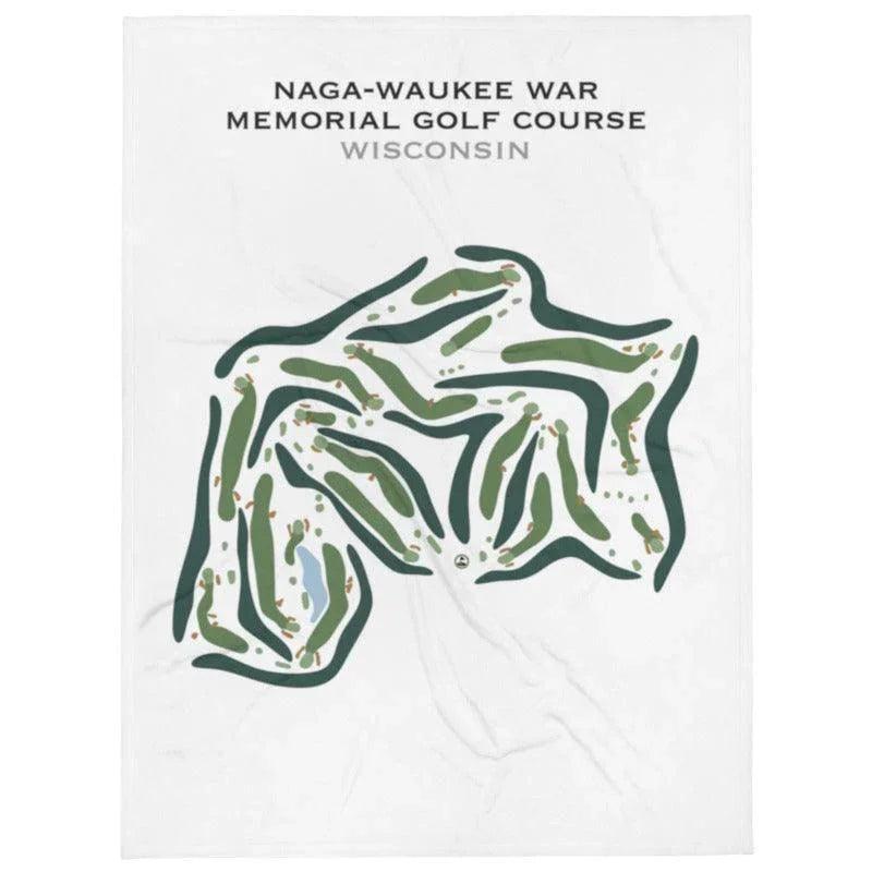 Naga-Waukee War Memorial Golf Course, Wisconsin - Printed Golf Course