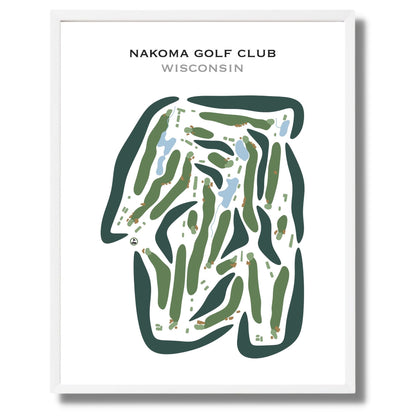 Nakoma Golf Club, Wisconsin - Printed Golf Courses