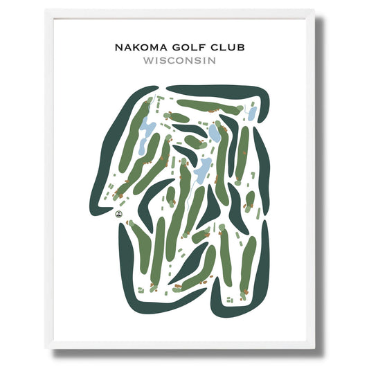 Nakoma Golf Club, Wisconsin - Printed Golf Courses
