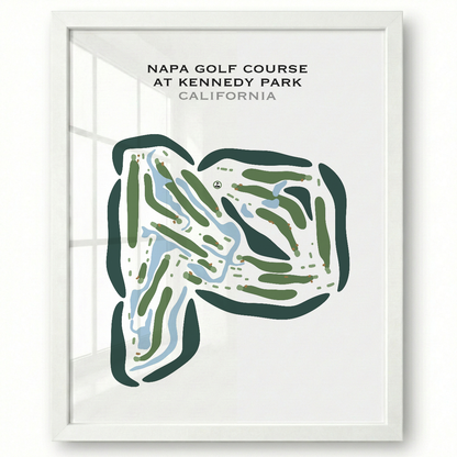 Napa Golf Course at Kennedy Park, California - Printed Golf Courses