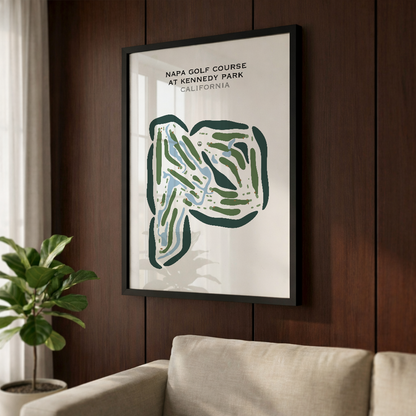 Napa Golf Course at Kennedy Park, California - Printed Golf Courses