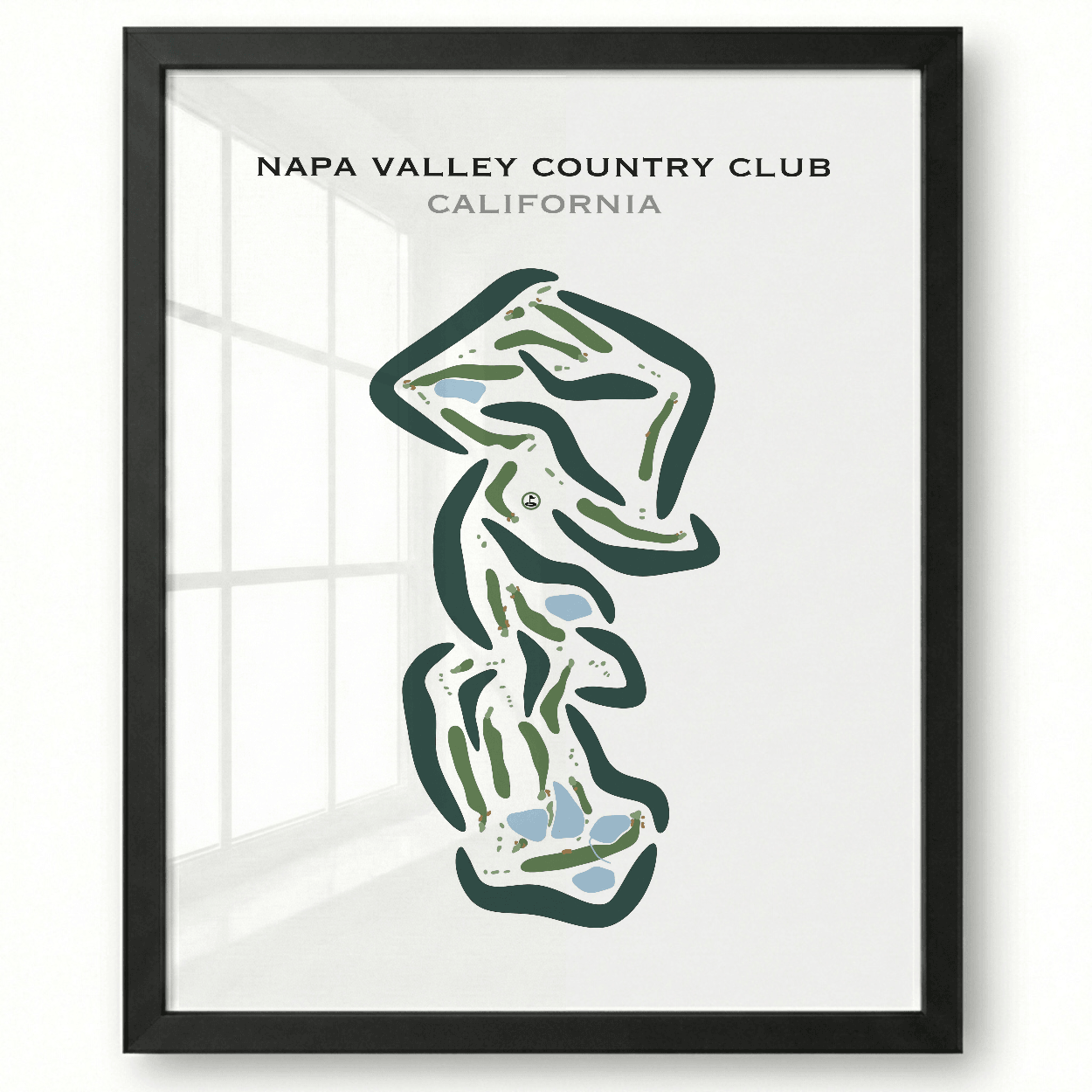 Napa Valley Country Club, California - Printed Golf Courses