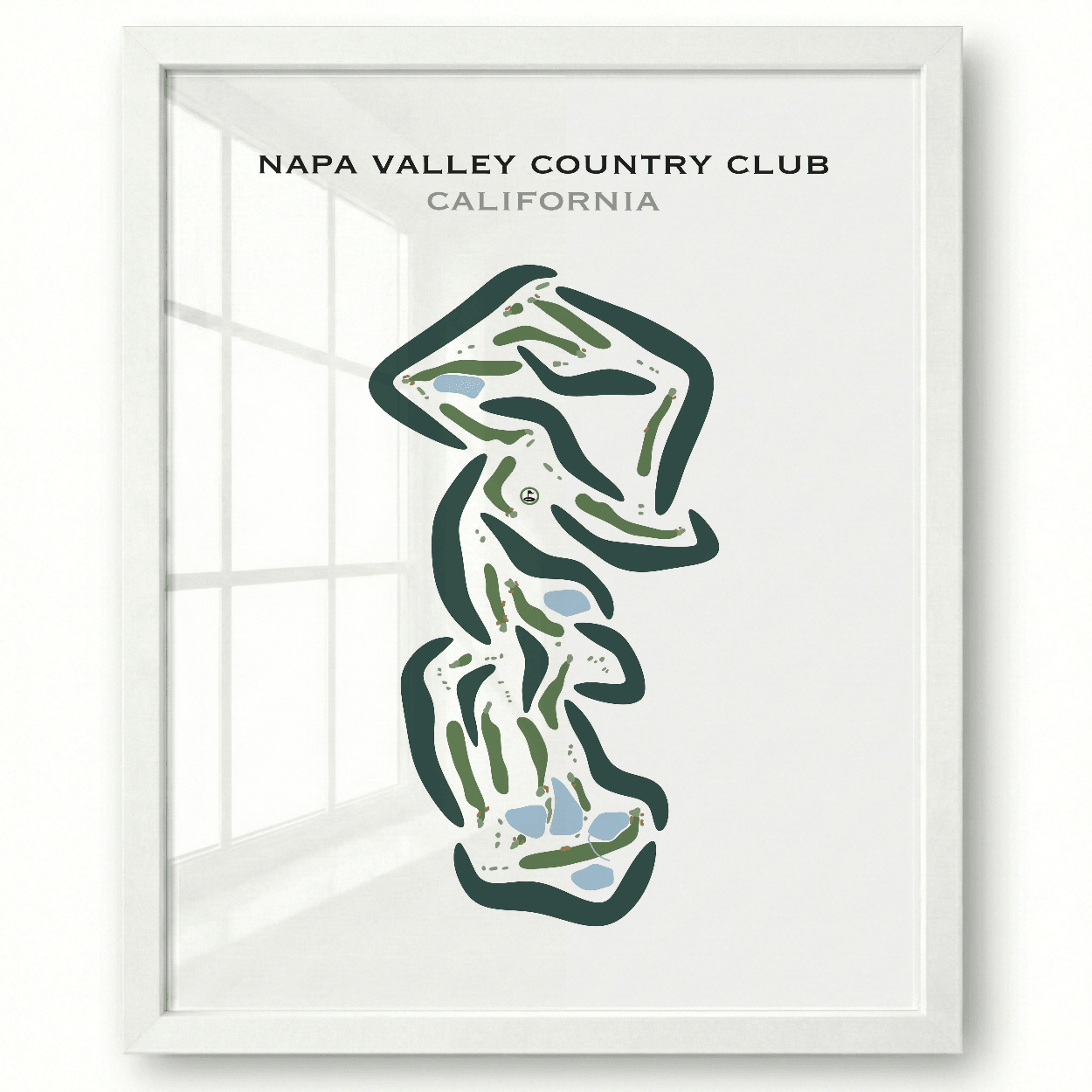 Napa Valley Country Club, California - Printed Golf Courses
