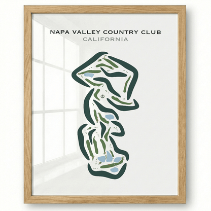 Napa Valley Country Club, California - Printed Golf Courses