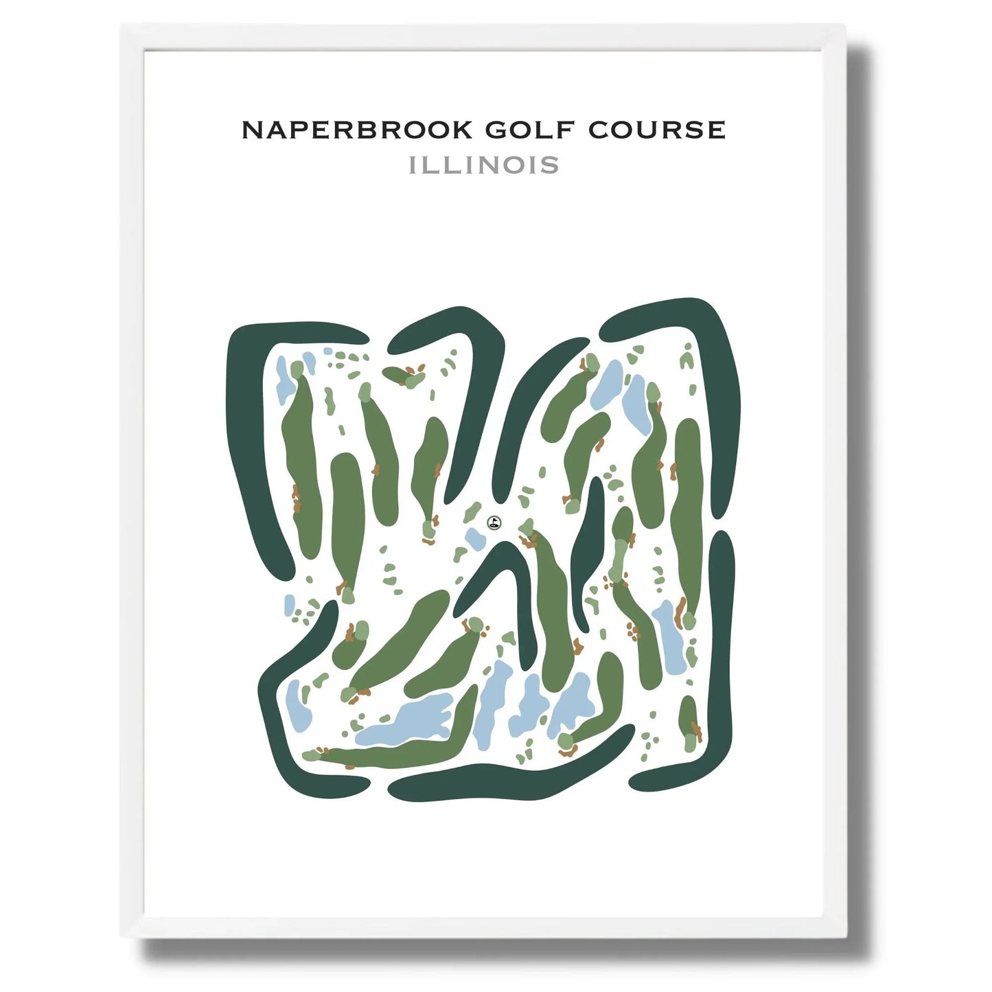 Naperbrook Golf Course, Illinois - Printed Golf Courses